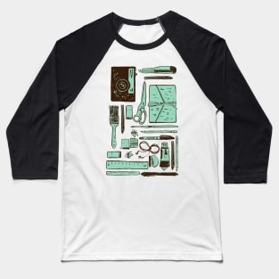 Artist Tools Pattern Baseball T-Shirt